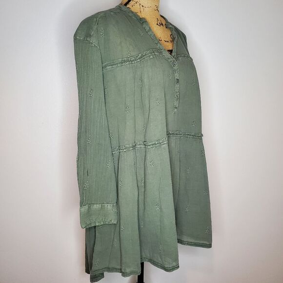 Sundance Willa Tunic Tiered Bohemian Top Size Small P - Picture 7 of 13